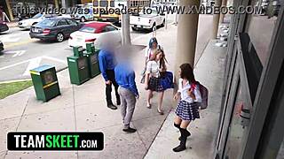 What happens when police catch tiny shoplifter stripping at work?
