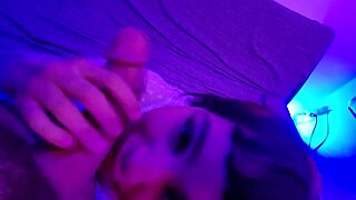 cute alt teen 18+ rides lucky guy cock till creamy cum fills her mouth