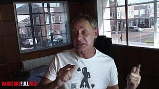 wild milf bends over for double anal penetration then pushes cum from gaping ass