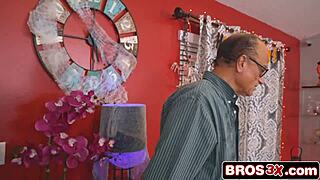 sneaky teen fucks hard on halloween while dad chills next room