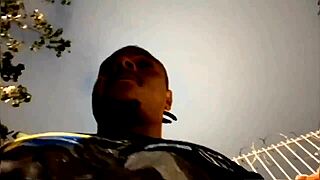 Street hottie spots huge cock guy and drags him home for deepthroat gag fest in her room