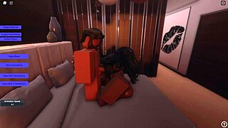 Her ponytail swings wildly during rough pounding with monster cock