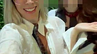 here's my super hot 45m public outdoor video tome 4