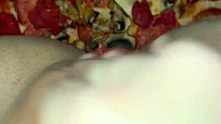 Saudi Snow White Teases with Pizza and Chocolate in Kinky LA Masturbation Frenzy