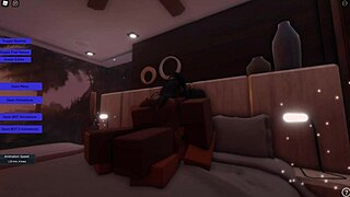 Her ponytail swings wildly during rough pounding with monster cock