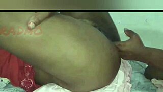 Fat cock cums deep in black ass creampie after rough anal fisting