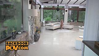 cherry kiss and lady dee ride cocks hard for cash in this pov threesome