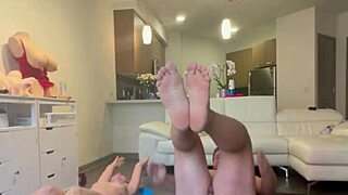 Naked Workout Sweat Leads to Thick Cock Sucking Tears in Shower