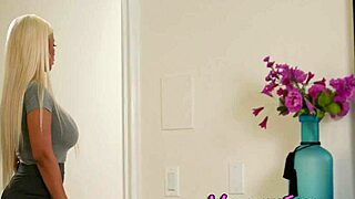 Busty Lesbian Milf Tribbing with Teen in Taboo First-Time Scissoring Session.