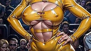 I expose my ai blonde pussy flashing nightclub bodycon