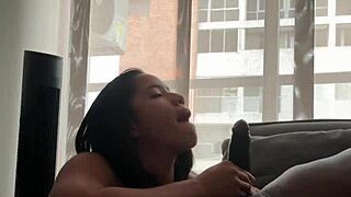 Stepfather's Huge Cock Stretches My Tight 18+ Mouth Deep - Amateur Suck!