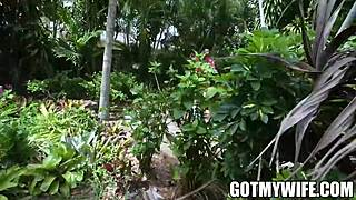 damn! alex isadora takes dickdealer dons' punishment in front of hubby!