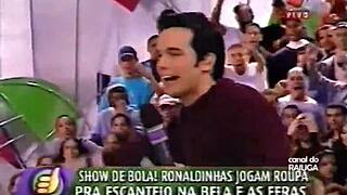 Ronaldinhas strip super positive ripping clothes off Brazilian style!