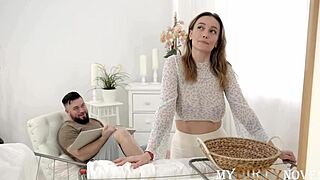 Brunette Milf Wife Deepthroats Then Takes Anal Creampie Doggy