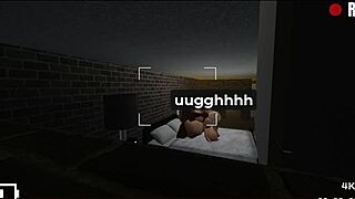 Cheapest motel? Blonde whore sucks rough black cock