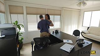 Manager's Busty Loan Tease