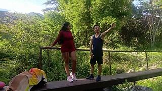 ever fucked a latina tourist deep in the woods like this?