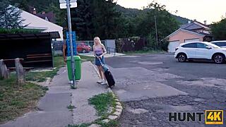 Hunt4k: Guy Pays to Watch GF Blindfolded and Drilled Hard Outdoors!