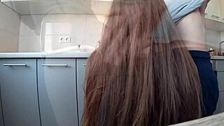 stepsister's short shorts beg for doggystyle pounding from horny brother