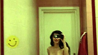 hey cutie brunette teen in socks masturbates her wet cunt solo homemade