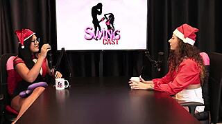 brazilian latina teen jujube delícia teases tattoo glamour in christmas see-through casting interview with tifany swing?