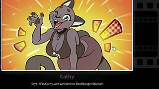 In Beat Banger EP 1 Cathy Kitty deepthroats monster cock doggystyle big tits bouncing