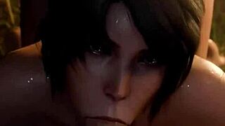 Mad Moxxi Sucks Monster Cock While Pussy Gets Fucked in Kpop Compilation