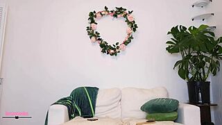 hey wanna see my plants? no pants on this redhead showing pussy tits nipples up close pov