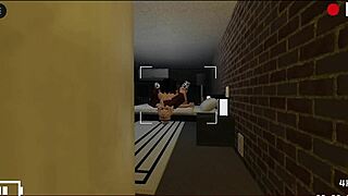 Cheapest motel? Blonde whore sucks rough black cock