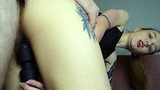 I interrupt her workout to slide into her tight backdoor