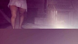 stepmom sneaks in solo pussy masturbation at home while horny and wet alone 😏💦