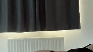 British coed dives into horny solo toy squirting frenzy