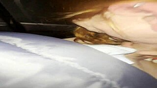 Redhead gets her big pussy wrecked in car quickie with rough doggystyle and deepthroat for cash