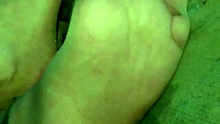 german chubby feet tease in sheer pantyhose nylons up close