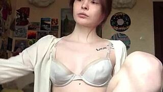 she slips off underwear on cam revealing smooth area below