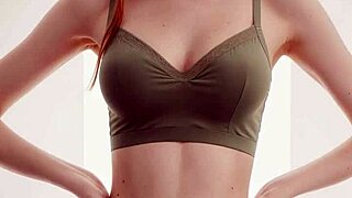 cute models slip into flowery panties showing off sexy lingerie feet