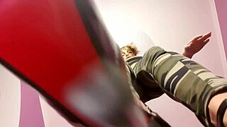 Blonde Femdom Slut Kneels For Cum Lunch