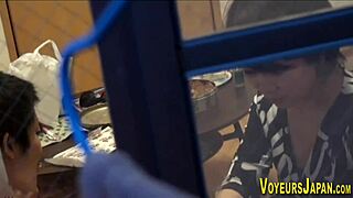 Japanese lesbians sneak outdoor voyeur licks on brunette babe's pussy nipples sucking public thrill 😏👅🌳