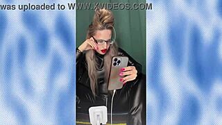 Watch me turn you into a sissy bimbo with glasses for your wife's femdom jerk off fantasy