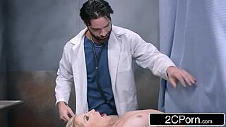 Ever seen docs double penetrate a horny blonde milf patient senseless?
