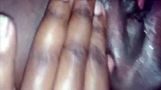he laps her sticky black pussy clit to orgasm bliss