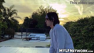 dee spots elias working hard on bullies but rides his cock rough anyway