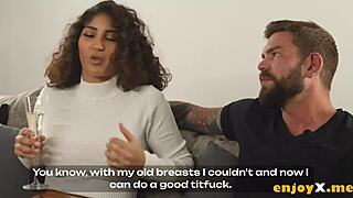 Can horny Latina handle rough fuck with her huge breasts?