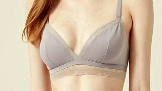 cute models slip into flowery panties showing off sexy lingerie feet