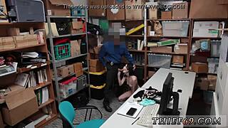 Petite emo teen in police uniform gets fucked hard by old cop