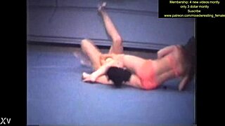 Competitors clash in intense mixed wrestling match