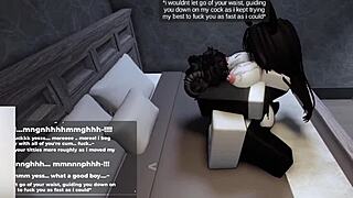 Roblox Bunny-Girl Hops on Thick Cock Till Filled