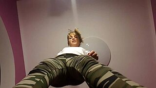 Blonde Femdom Slut Kneels For Cum Lunch