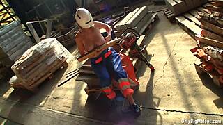 Shelby Moon's Massive Natural Tits Rip Clothes at Work Office Tease