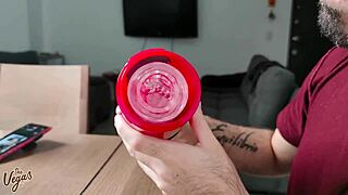 sohimi dark night male toy endures intense vegas masturbation pounding